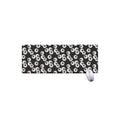Black And White Eyeball Pattern Print Extended Mouse Pad