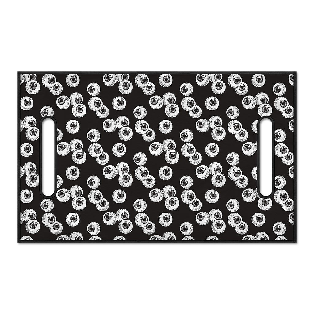 Black And White Eyeball Pattern Print Golf Cart Seat Cover