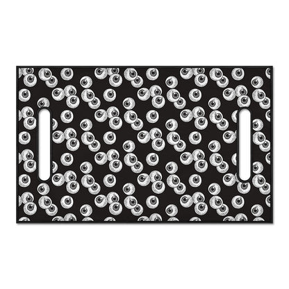 Black And White Eyeball Pattern Print Golf Cart Seat Cover