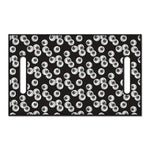 Black And White Eyeball Pattern Print Golf Cart Seat Cover