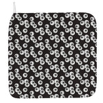 Black And White Eyeball Pattern Print Hand Towel