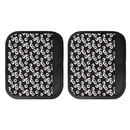 Black And White Eyeball Pattern Print Handle Covers