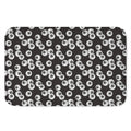 Black And White Eyeball Pattern Print Indoor Door Mat