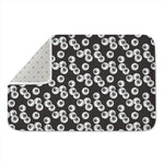 Black And White Eyeball Pattern Print Indoor Door Mat