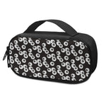 Black And White Eyeball Pattern Print Insulin Cooler Travel Case