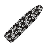 Black And White Eyeball Pattern Print Ironing Board Cover