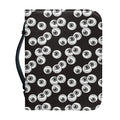 Black And White Eyeball Pattern Print Leather Bible Cover
