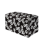 Black And White Eyeball Pattern Print Leather Tissue Box Cover