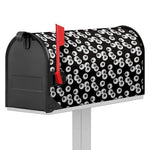 Black And White Eyeball Pattern Print Mailbox Cover