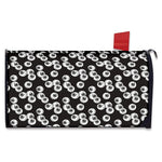 Black And White Eyeball Pattern Print Mailbox Cover