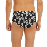 Black And White Eyeball Pattern Print Men's Briefs