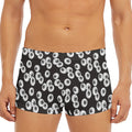 Black And White Eyeball Pattern Print Men's Short Boxer Briefs