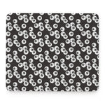Black And White Eyeball Pattern Print Mouse Pad