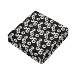 Black And White Eyeball Pattern Print Outdoor Seat Cushion Cover