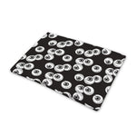 Black And White Eyeball Pattern Print Pet Cooling Mat Cover