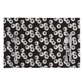Black And White Eyeball Pattern Print Placemat