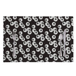 Black And White Eyeball Pattern Print Placemat