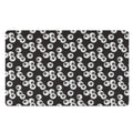 Black And White Eyeball Pattern Print Polyester Doormat