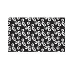 Black And White Eyeball Pattern Print Polyester Flag