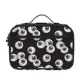 Black And White Eyeball Pattern Print Portable Lunch Bag