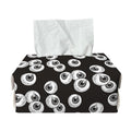 Black And White Eyeball Pattern Print Rectangle Tissue Box Cover