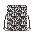 Black And White Eyeball Pattern Print Rectangular Crossbody Bag