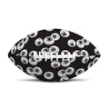 Black And White Eyeball Pattern Print Rugby Ball