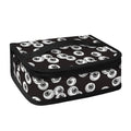Black And White Eyeball Pattern Print Small Lunch Bag