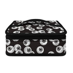 Black And White Eyeball Pattern Print Small Lunch Bag