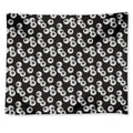 Black And White Eyeball Pattern Print Tapestry