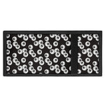 Black And White Eyeball Pattern Print Trifold Wallet