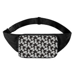 Black And White Eyeball Pattern Print Waist Bag