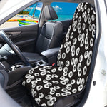 Black And White Eyeball Pattern Print Waterproof Car Seat Cover