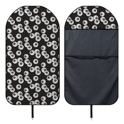 Black And White Eyeball Pattern Print Waterproof Car Seat Cover
