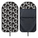 Black And White Eyeball Pattern Print Waterproof Car Seat Cover