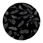 Black And White Feather Pattern Print Basketball