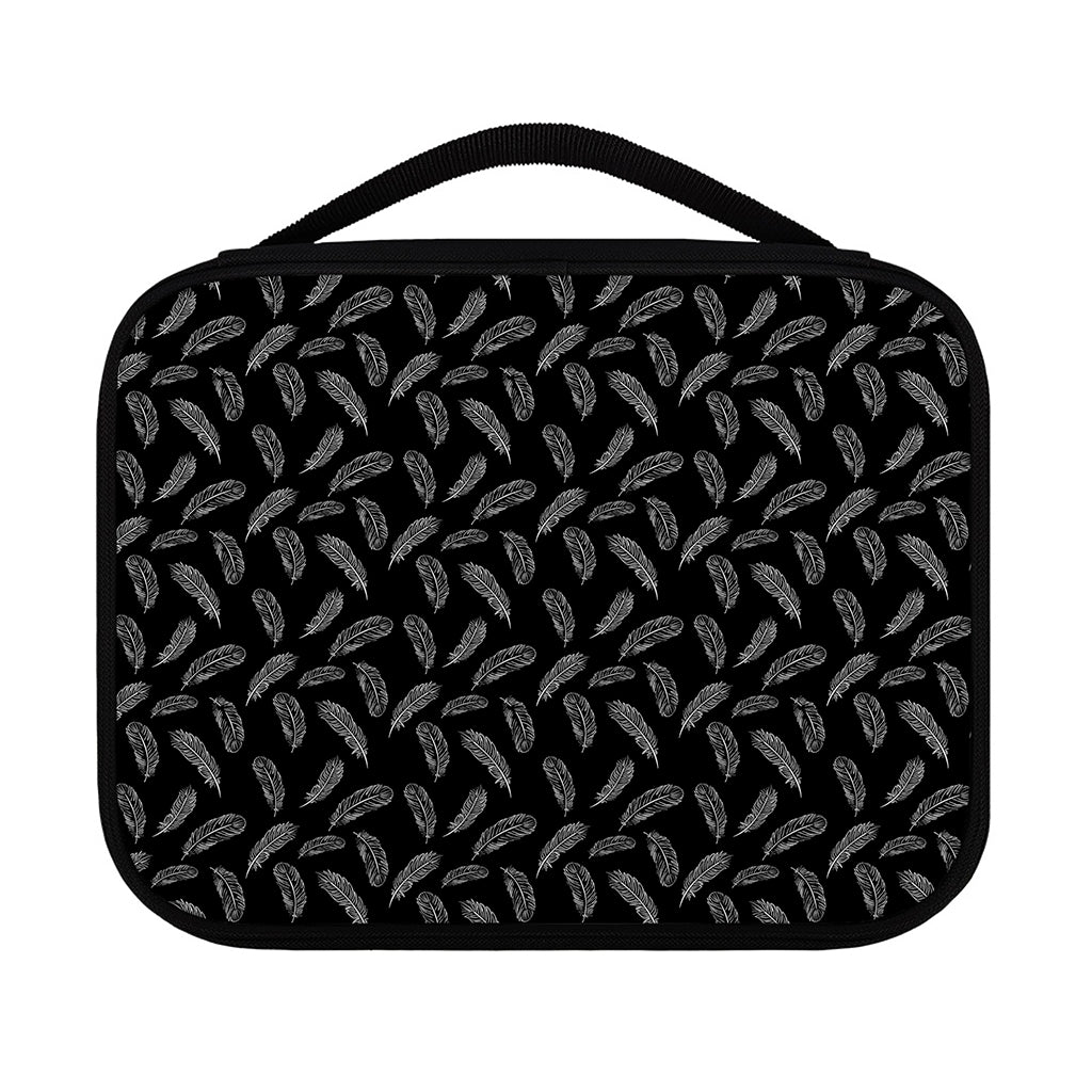 Black And White Feather Pattern Print Classic Bible Case