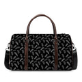 Black And White Feather Pattern Print Duffel Bag