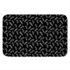 Black And White Feather Pattern Print Indoor Door Mat