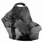 Black And White Fern Leaf Print Baby Seat Cover