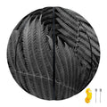 Black And White Fern Leaf Print Basketball