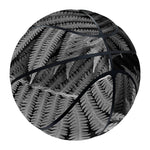 Black And White Fern Leaf Print Basketball