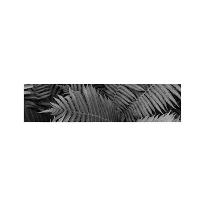 Black And White Fern Leaf Print Bed Runner