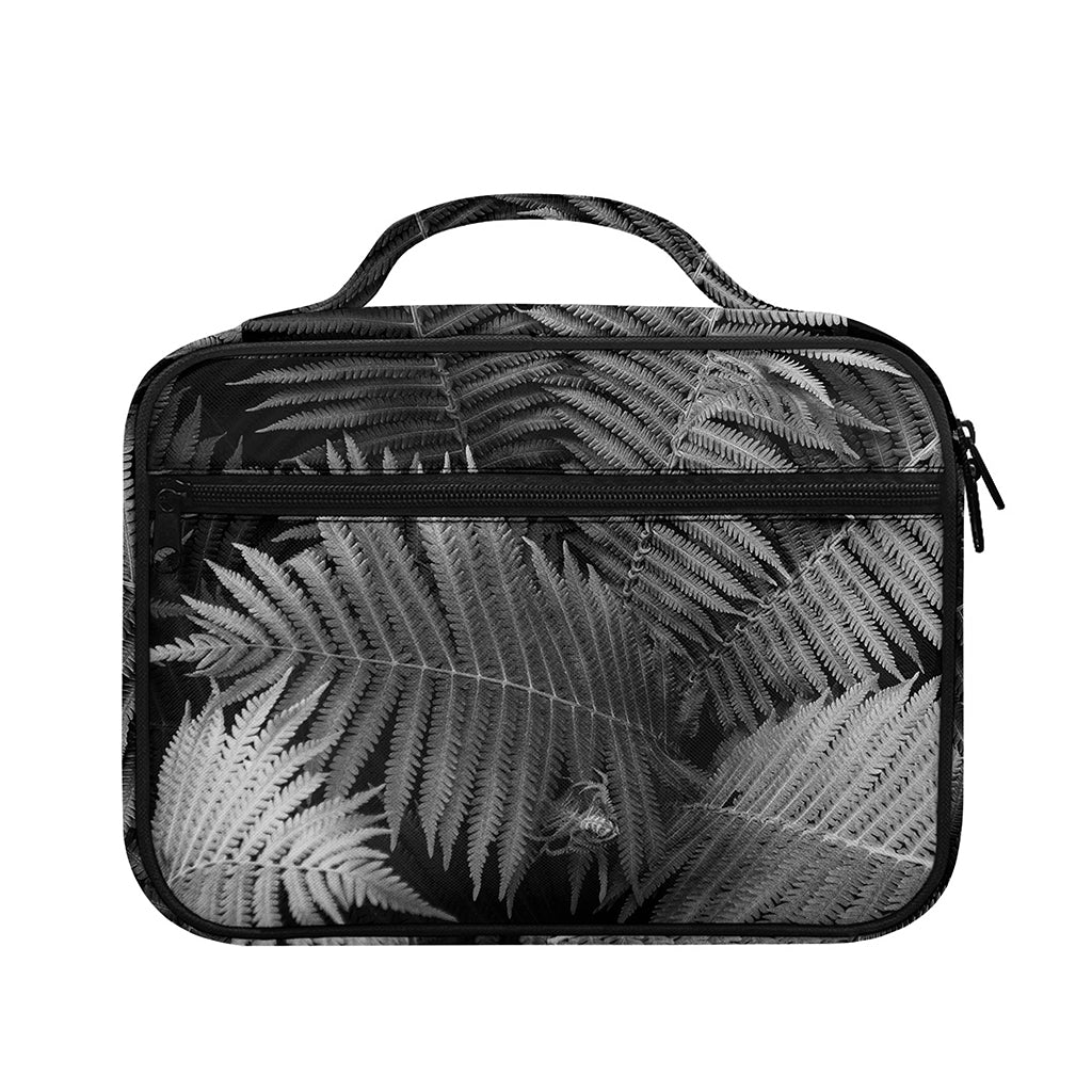 Black And White Fern Leaf Print Briefcase Bible Bag