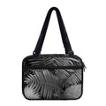 Black And White Fern Leaf Print Double Strap Bible Bag