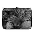 Black And White Fern Leaf Print Laptop Sleeve