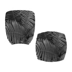 Black And White Fern Leaf Print Office Chair Cover