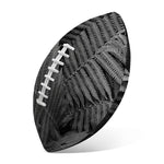 Black And White Fern Leaf Print Rugby Ball