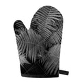Black And White Fern Leaf Print Single Oven Mitt