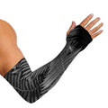 Black And White Fern Leaf Print Sun Protection Arm Sleeves
